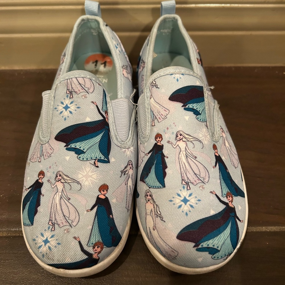 Frozen Themed Kids Slip-On Shoes - Blue
